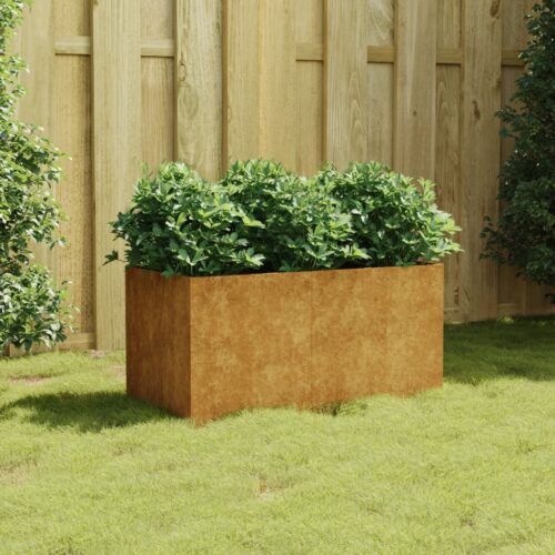 Raised Garden Bed Flowers Herbs Vegetables Box Pot Planter Rustic Corten Steel - Image 7