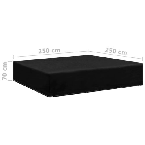 Garden Furniture Covers 2pcs 12 Eyelets 250x250x70cm - Image 6