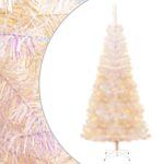 Artificial Christmas Tree with Iridescent Tips White 210cm PVC