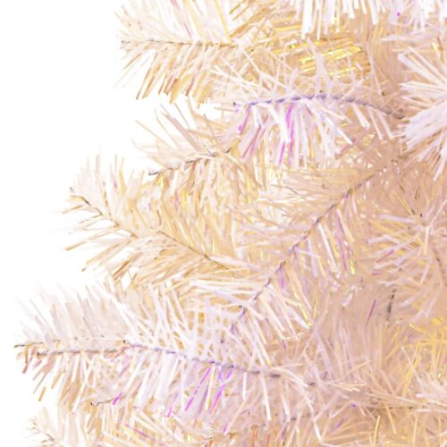 Artificial Christmas Tree with Iridescent Tips White 210cm PVC - Image 3