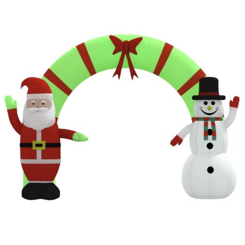 Christmas Inflatable Santa Snowman Arch Gate LED 270cm - Image 3