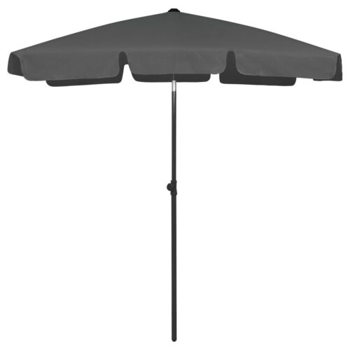 Beach Umbrella Anthracite 180x120cm