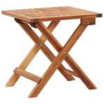 Folding Garden Coffee Table 40x40x40cm Solid Acacia Wood