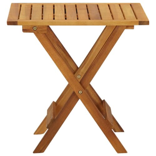 Bistro Table 46x46x47cm Solid Acacia Wood - Image 3