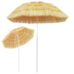 Beach Umbrella Natural 180cm Hawaii Style