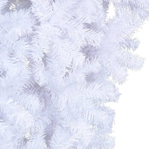 Upside-down Artificial Christmas Tree with Stand White 210cm - Image 3
