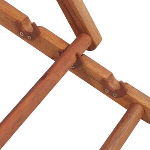 Folding Beach Chair Fabric Wooden Frame Multicolour - Image 8