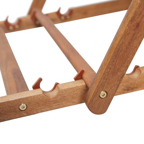 Folding Beach Chair Fabric Wooden Frame Multicolour - Image 9