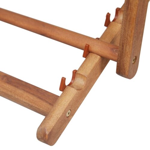 Folding Beach Chair Fabric Wooden Frame Multicolour - Image 10