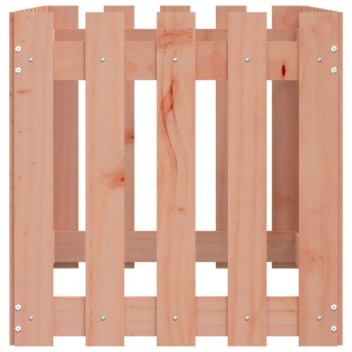 Garden Raised Bed with Fence Design 100x50x50cm Solid Wood Douglas - Image 7