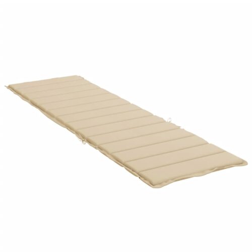 Sun Lounger Cushion Beige 200x70x3cm Oxford Fabric - Image 4