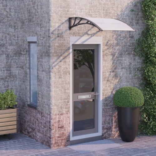 Door Window Canopy Awning Outdoor Patio Sun Shield Cover Transparent 100x80cm - Image 7
