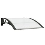 Door Window Canopy Awning Outdoor Patio Sun Shield Cover Transparent 100x80cm