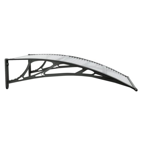 Door Window Canopy Awning Outdoor Patio Sun Shield Cover Transparent 100x80cm - Image 4