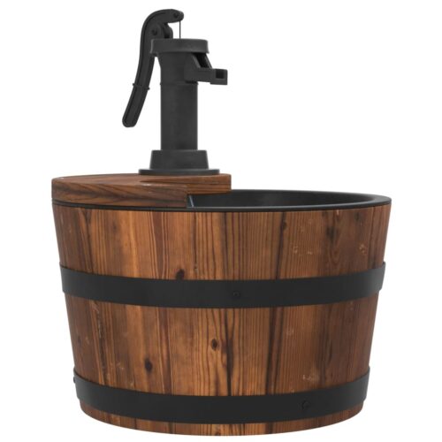 Water Fountain with Pump 28x28x34.5cm Solid Wood Fir - Image 5