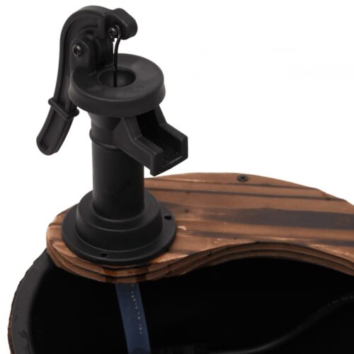 Water Fountain with Pump 28x28x34.5cm Solid Wood Fir - Image 7