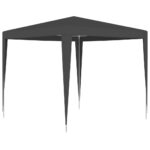 Professional Party Tent 2.5x2.5m Anthracite 90 g/m²