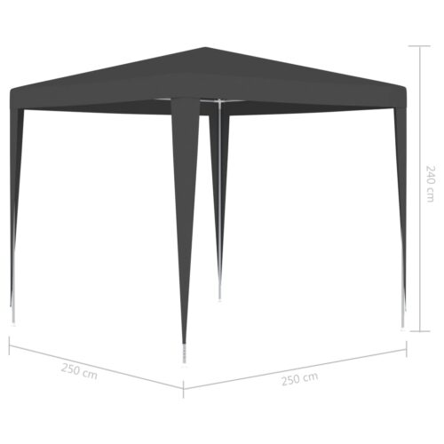 Professional Party Tent 2.5x2.5m Anthracite 90 g/m² - Image 6