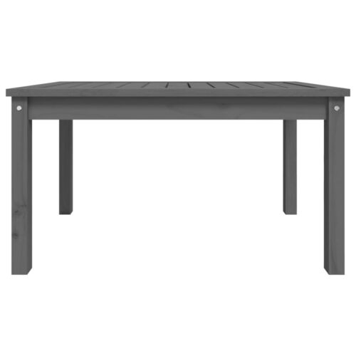 Garden Table Grey 82.5x50.5x45cm Solid Wood Pine - Image 5