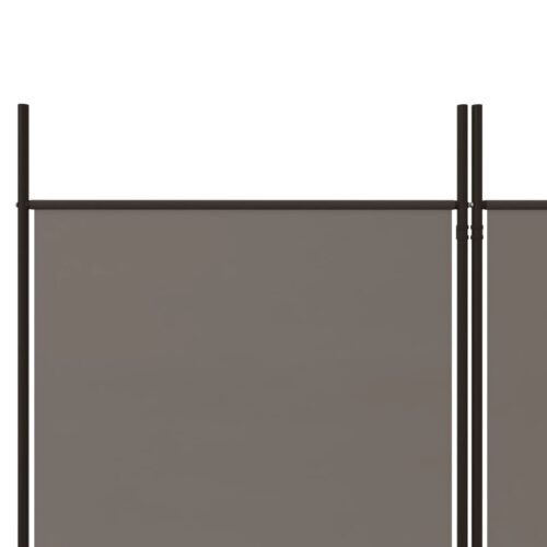 6-Panel Room Divider Anthracite 300x180cm Fabric - Image 7