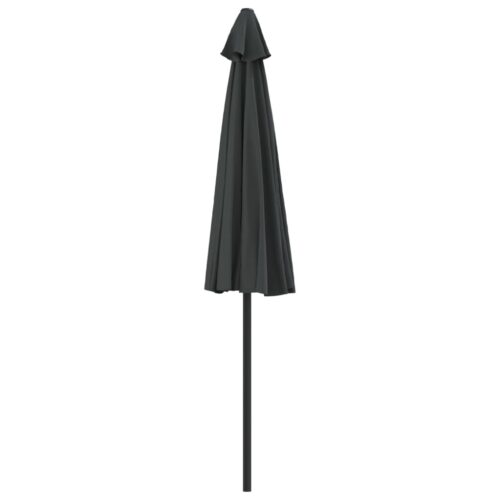 Balcony Parasol with Aluminium Pole Anthracite 270x144cm Half - Image 5