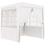 Professional Party Tent with Side Walls 2x2m White 90 g/m