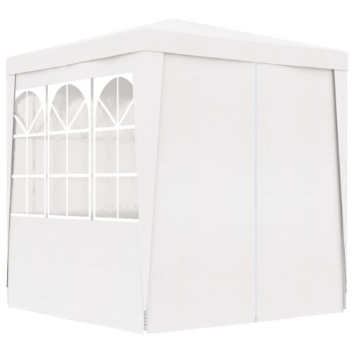 Professional Party Tent with Side Walls 2x2m White 90 g/m - Image 4