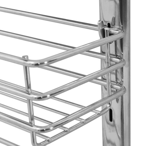 3-Tier Pull-Out Kitchen Wire Basket Silver 47x15.5x55.5 cm - Image 10