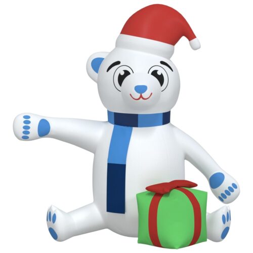 Christmas Inflatable Teddy Bear LED 240cm - Image 3