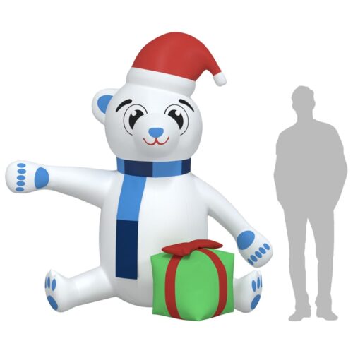 Christmas Inflatable Teddy Bear LED 240cm - Image 10