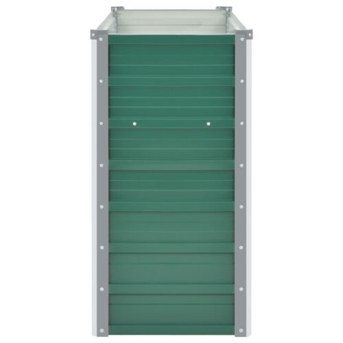 Garden Raised Bed Galvanised Steel 100x40x77cm Green - Image 4