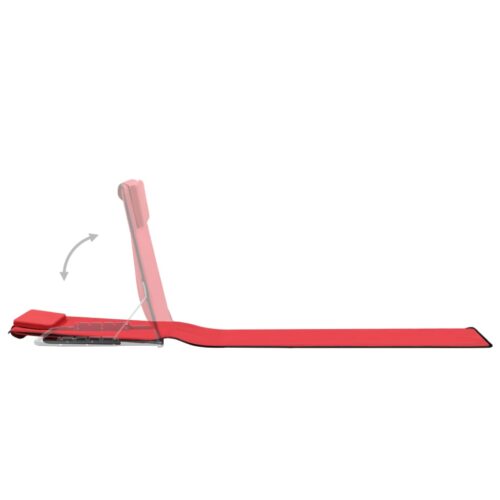 Folding Beach Mats 2pcs Steel Fabric Red - Image 6