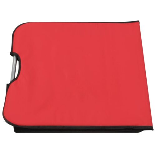 Folding Beach Mats 2pcs Steel Fabric Red - Image 9