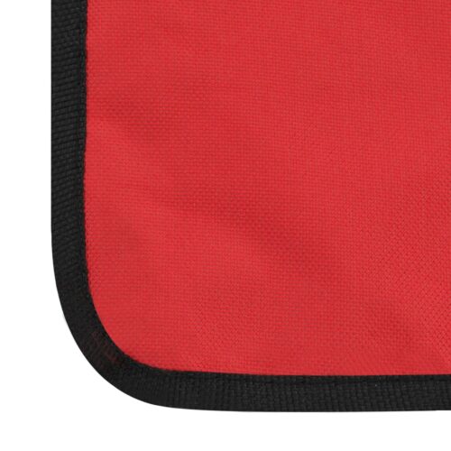 Folding Beach Mats 2pcs Steel Fabric Red - Image 11