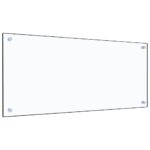 Kitchen Backsplash Transparent 90x40cm Tempered Glass