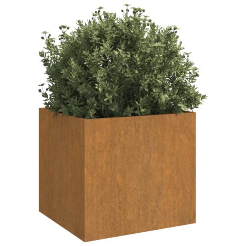 Planters 2pcs 42x40x39cm Corten Steel - Image 3