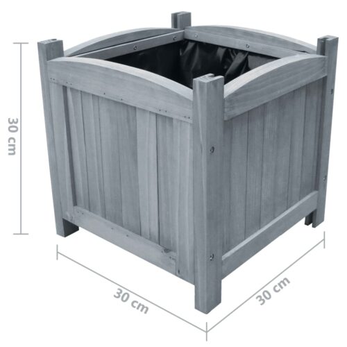 Garden Raised Beds 2pcs 30x30x30cm Solid Firwood - Image 4