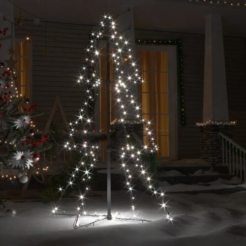 Christmas Cone Tree 160 LEDs Indoor Outdoor 78x120cm - Image 3