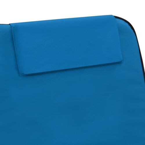 Folding Beach Mats 2pcs Steel Fabric Blue - Image 10