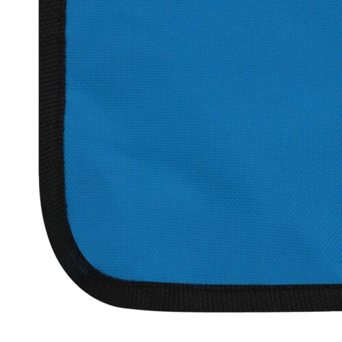 Folding Beach Mats 2pcs Steel Fabric Blue - Image 11