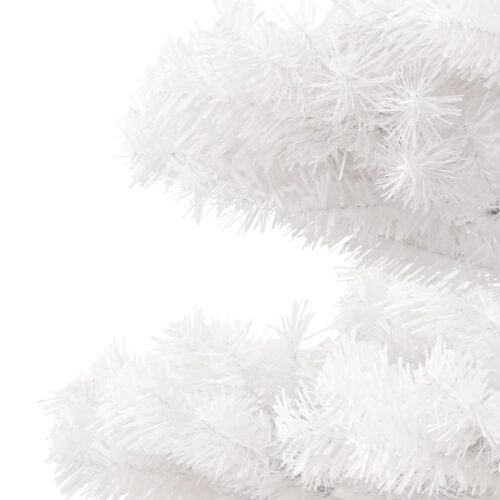 Swirl Pre-lit Christmas Tree with Stand White 150cm PVC - Image 6