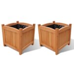 Wooden Raised Bed 30x30x30cm Set of 2