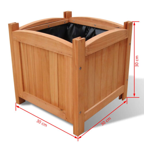 Wooden Raised Bed 30x30x30cm Set of 2 - Image 5