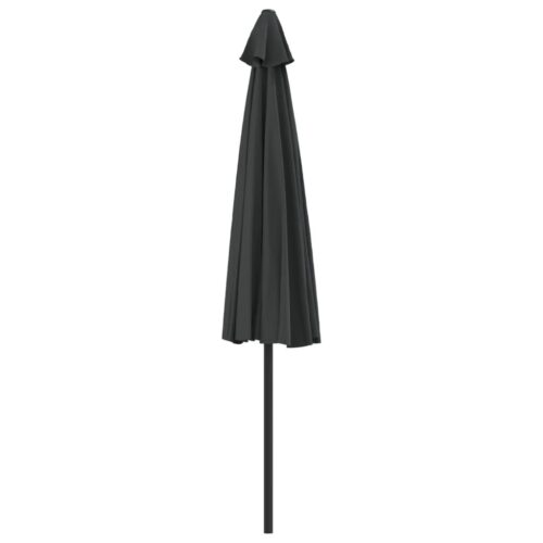 Balcony Parasol with Aluminium Pole Anthracite 300x155cm Half - Image 5