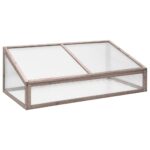 Garden Green Herbs Flowers Wood Box Planter Grey 110x58.5x39cm