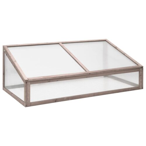 Garden Green Herbs Flowers Wood Box Planter Grey 110x58.5x39cm