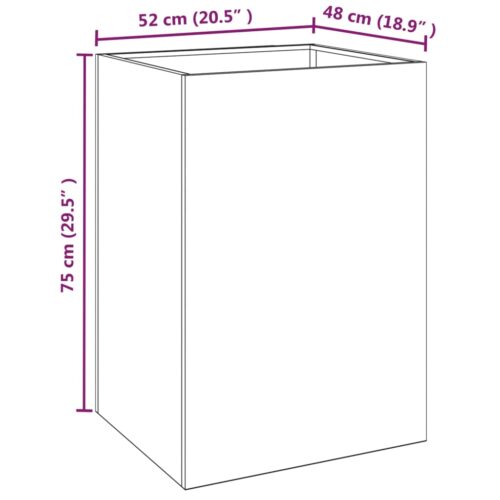 Planter 52x48x75cm Corten Steel - Image 8
