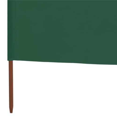 5-panel Wind Screen Fabric 600x120cm Green - Image 5