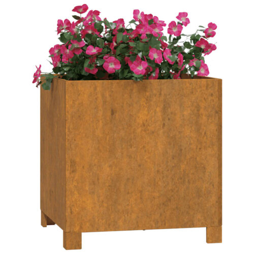 Planters with Legs 2pcs Rusty 42x40x43cm Corten Steel - Image 3