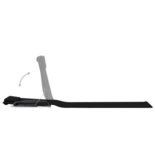 Folding Beach Mats 2pcs Steel Fabric Black - Image 6